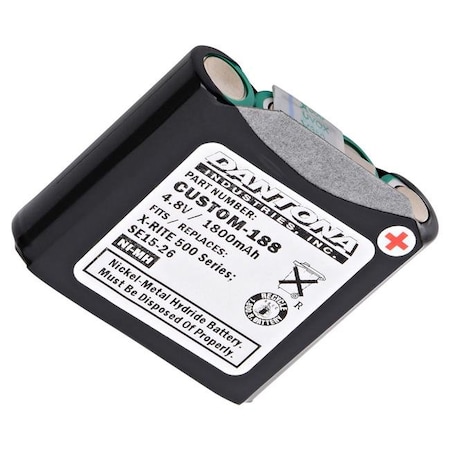 Dantona Dantona CUSTOM-188 4.8V & 1650 mAh Nickel Metal Hydride Replacement Battery for Interstate - NIC9472 CUSTOM-188